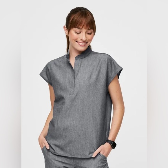 Figs Rafaela Oversized Scrub Top Graphite Gray Size XXL - Picture 1 of 13